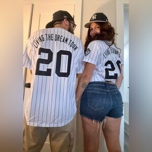 Customized Baseball Jonas Brothers Jersey with 'Living the Dream Tour'